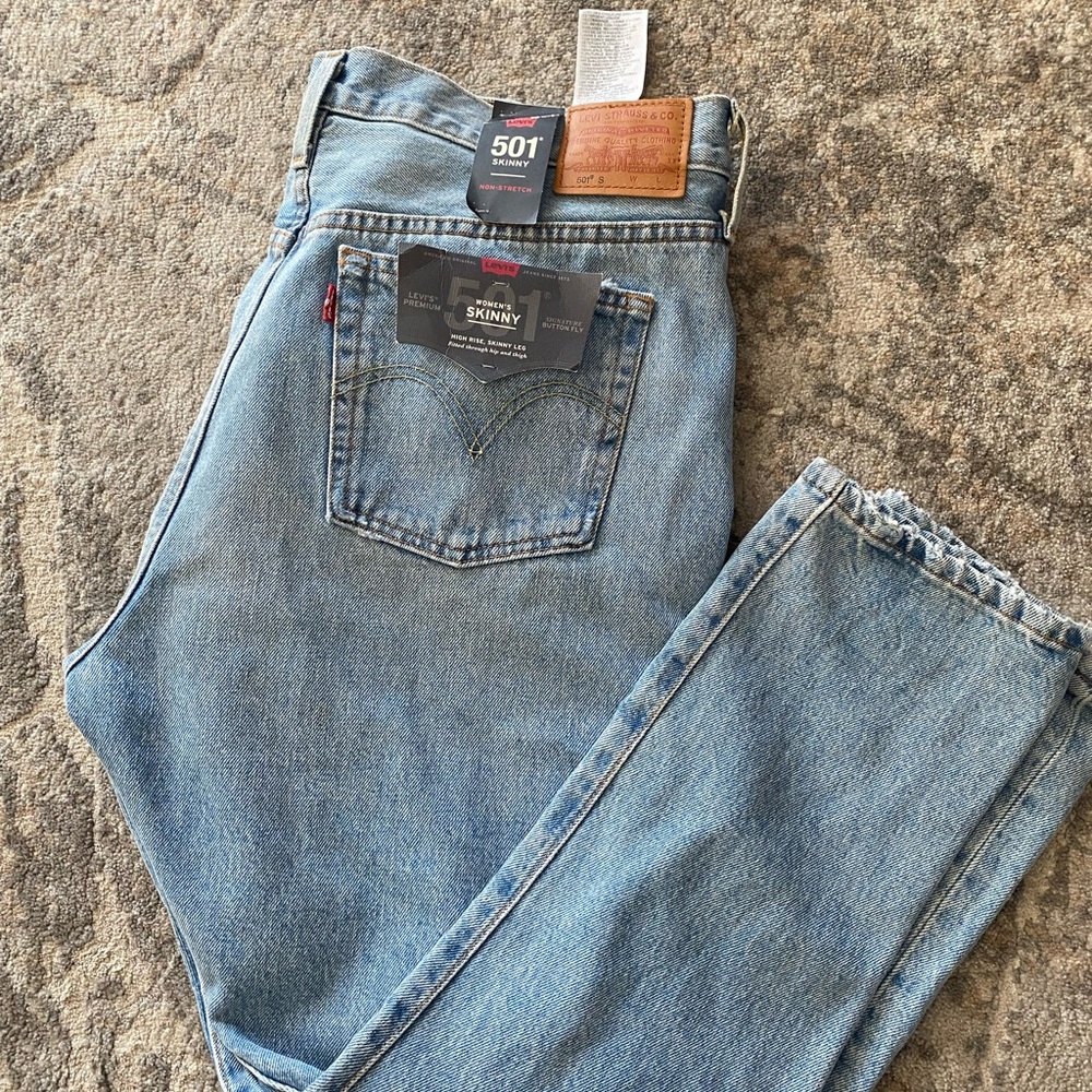 Levi's Men's Denim Skinny Jeans - Classic Blue 501’s